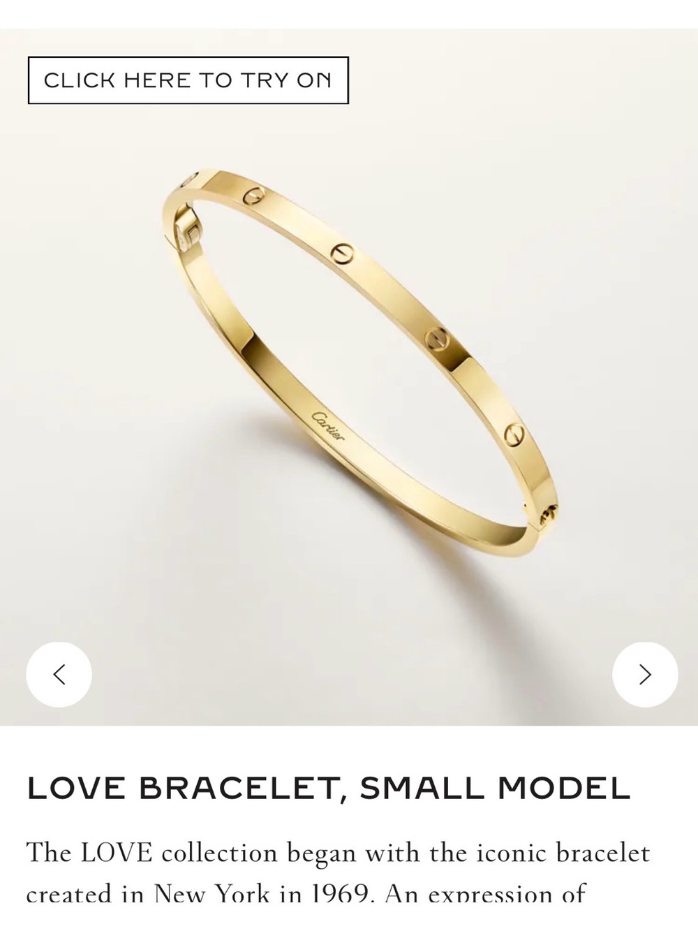 Cartier Love Bracelet, Small Model - Picture 6 of 7